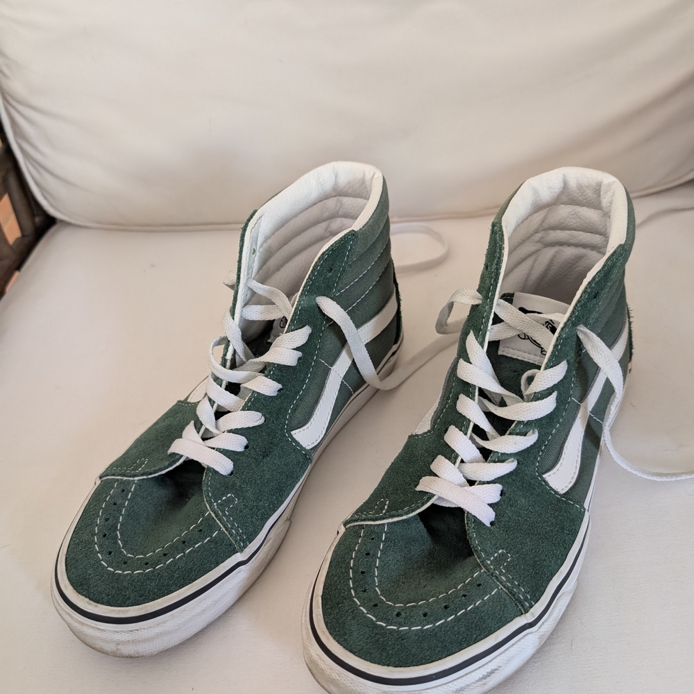 Vans Women's Green High-Top Sneakers